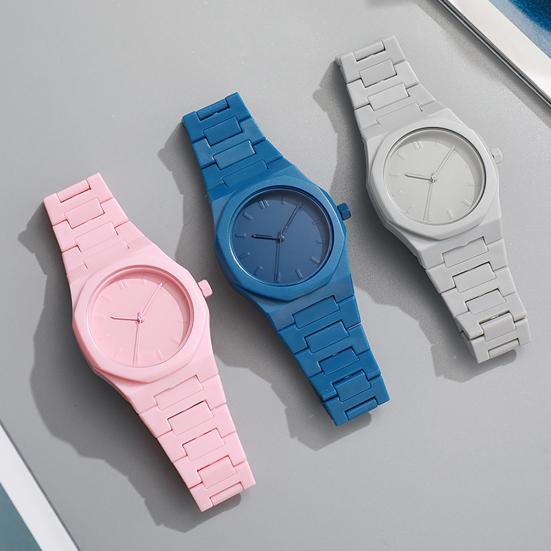 Unisex Quartz Watch Casual Analog Watch with Easy To Read Dial Solid Color Wrist Watch for Men Women Birthday Gift