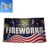 Letter Pattern Fireworks Flag Banner Fade Resistant Outdoor Decoration Gift