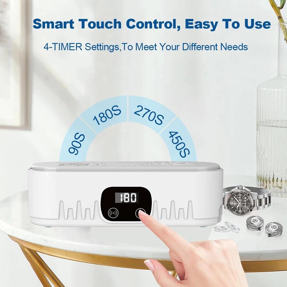 Ультразвуковой очиститель для очков, ювелирных изделий, часов, зубных протезов, ультразвуковой очиститель, высокочастотная вибрационная стиральная машина