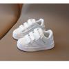 Children's Shoes Spring and Autumn Little White Shoes for Girls Non-slip Middle Children's Baby Shoes Shell Head Sports Boys' Skates