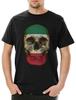 Classic Mexico Skull Flag Men's T-Shirt Skull Skull Banner Flag Mexico