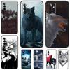 Чехол с рисунком волка для Samsung Galaxy A53 A33 A23 A52 A32 A22 A12 A51 A71 A15 A25 A13 A14 A34 A54