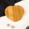 Экологичный бамбуковый деревянный поднос в форме сердца, сервировочная тарелка для еды, чая, кофе, фруктов, хлеба, блюд, закусок для дома