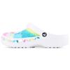 Classic Clog Rainbow SDS Hand-painted Home Trendy Versatile Cute Little Fresh Hole Shoes Unisex White