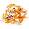 40Pcs Dental Teeth Interproximal Plastic Wedges Dental Accessories (Orange M)