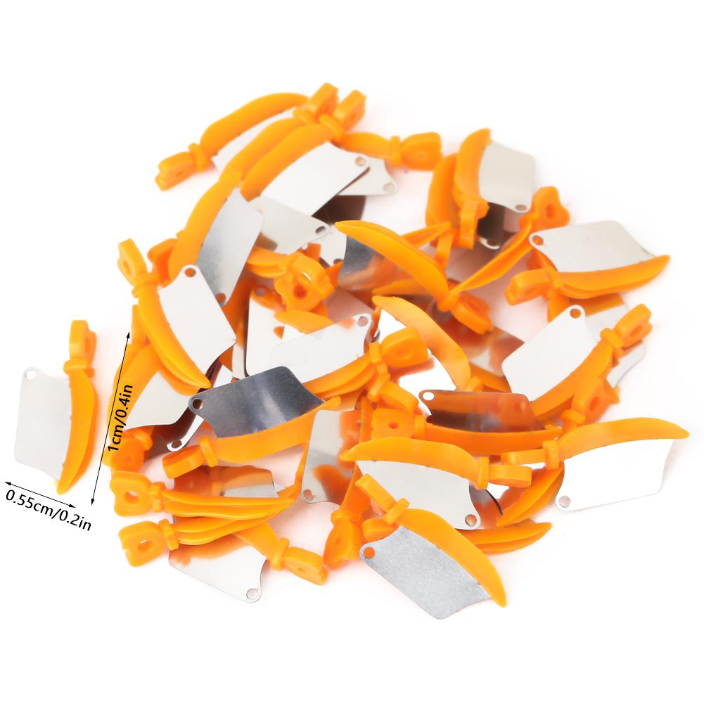 40Pcs Dental Teeth Interproximal Plastic Wedges Dental Accessories (Orange M)