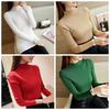 Women Long Sleeve Slim Knitted Turtleneck Sweater Jumper Pullover Tops Autumn Winter