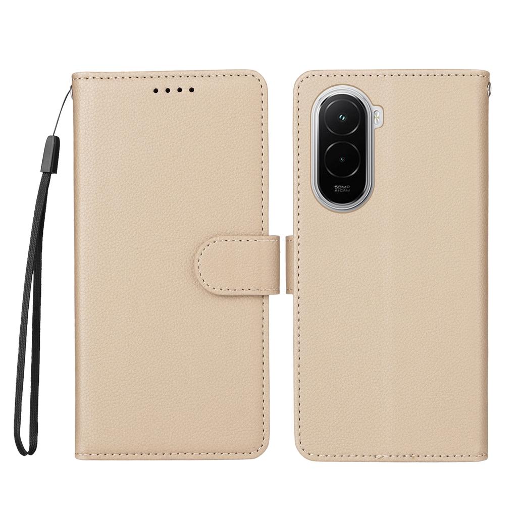 Для Xiaomi Poco M7 4G (169 мм) Чехол с RFID-защитой, 3 слота для карт, чехол для телефона из ПУ кожи с ремешком на запястье