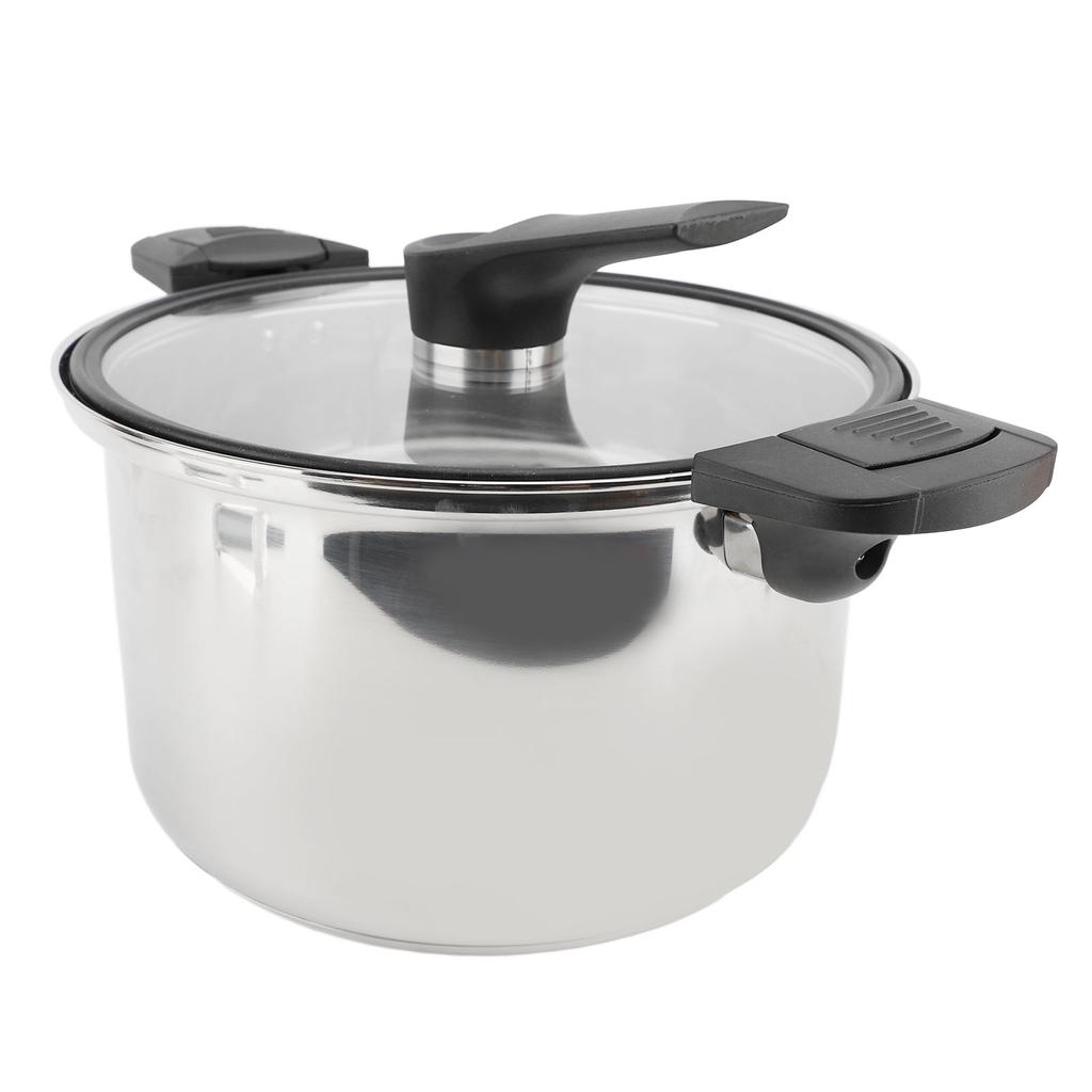 Микроскороварка многофункциональная бытовая скороварка из нержавеющей стали кастрюля для супа со стеклом