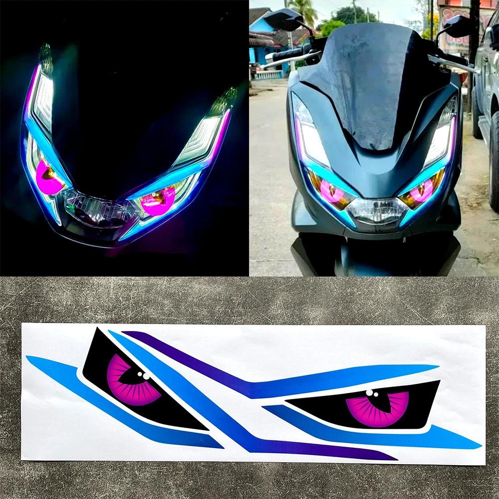 Водонепроницаемые наклейки на мотоциклетную фару «Дьявольский глаз», декоративные ПВХ наклейки для Honda PCX160 PCX 160