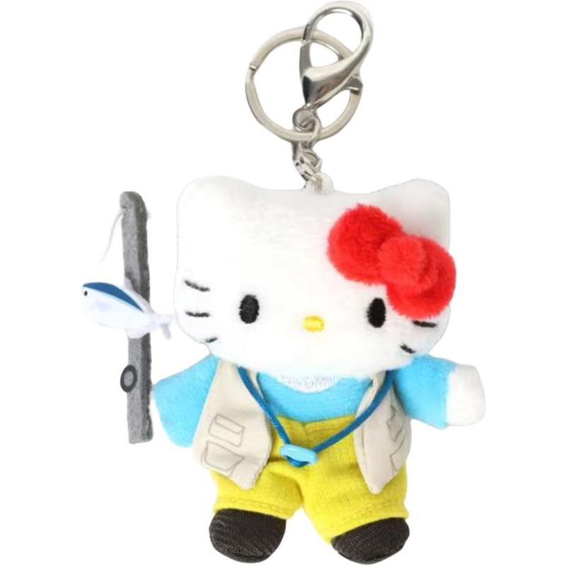 Sanrio Брелок Hello Kitty клубничная кукла плюшевый кулон маленький размер высокая рыбалка
