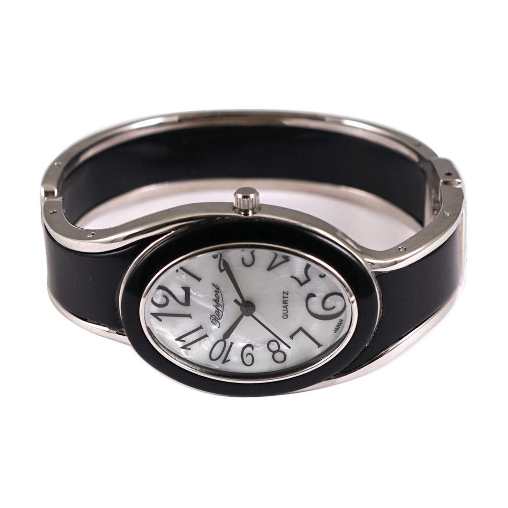 Наручные часы Oval Bangle Watch Modified Type Rapport Watch 188908 Black [Rapole] Женские