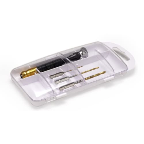 Wave Hobby Tool Series HG One-Touch Pin Vise Set for Plastic Models, HT-731, Black