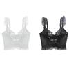 CINOON French Embroidery Lace Women's Bra Top Sweet Female Wedding White Bralette Vest Sexy Corset Bras Comfortable Intimates