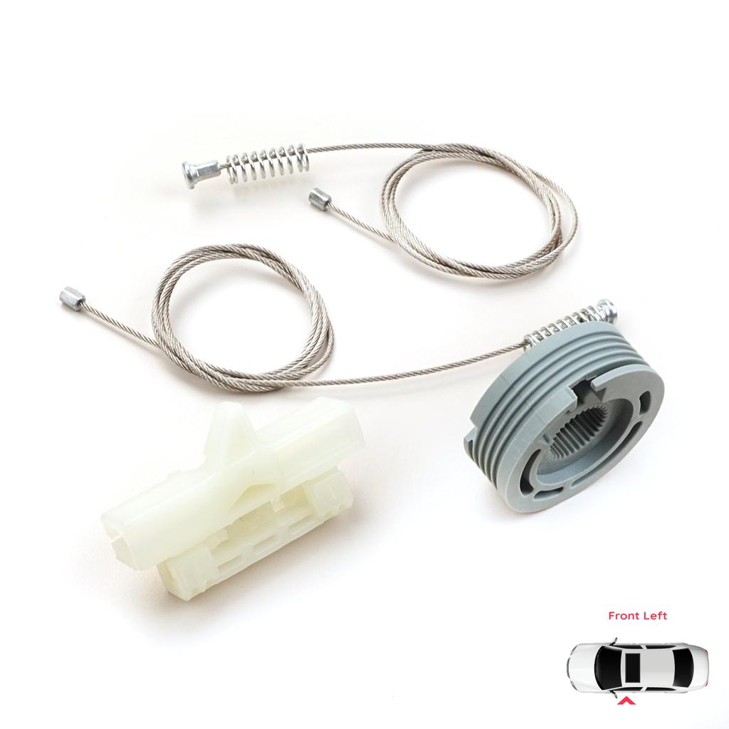 BWR926 Electric Window Regulator Repair Kit Front Left for Fiat Fiorino Qubo 225 Peugeot Bipper Citroen Nemo AA 2008-2024 9221EP