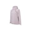 Тренировочная серия однотонная водонепроницаемая куртка с капюшоном на молнии с длинным рукавом женская куртка нежно-розовая 962337605-2