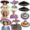 Colorful Halloween Masquerade Straw Hat for Adults and Kids: Perfect for Mexican Carnival, Performances, and Christmas Parties