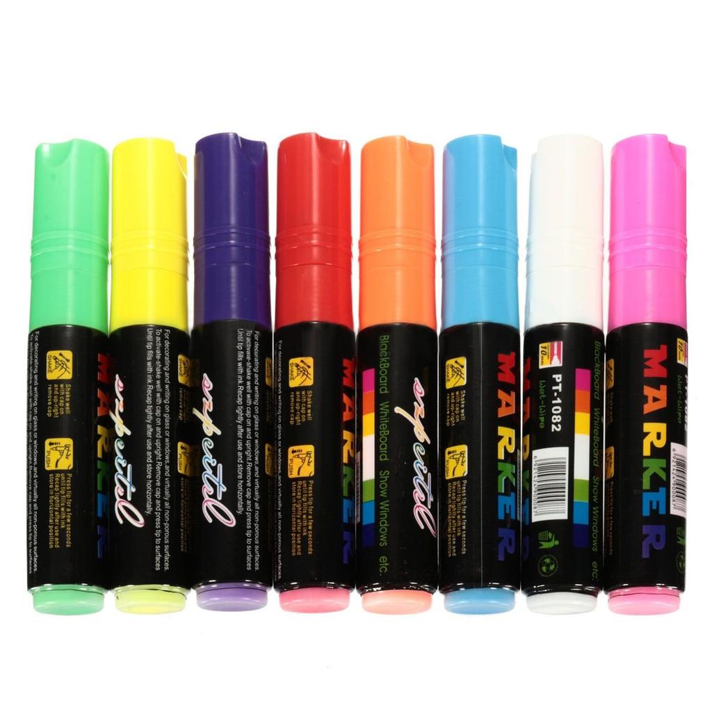 8 шт. 10 мм новый флуоресцентный маркер светодиодный доска для письма ручка мел маркер ручки