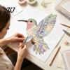 Hand Stitching Learning Project 3D Bird Patchwork Kit, DIY Hummingbird Owl Sewing Relaxing Afternoon Creative Hobby Handmade Fabric Art Crafting