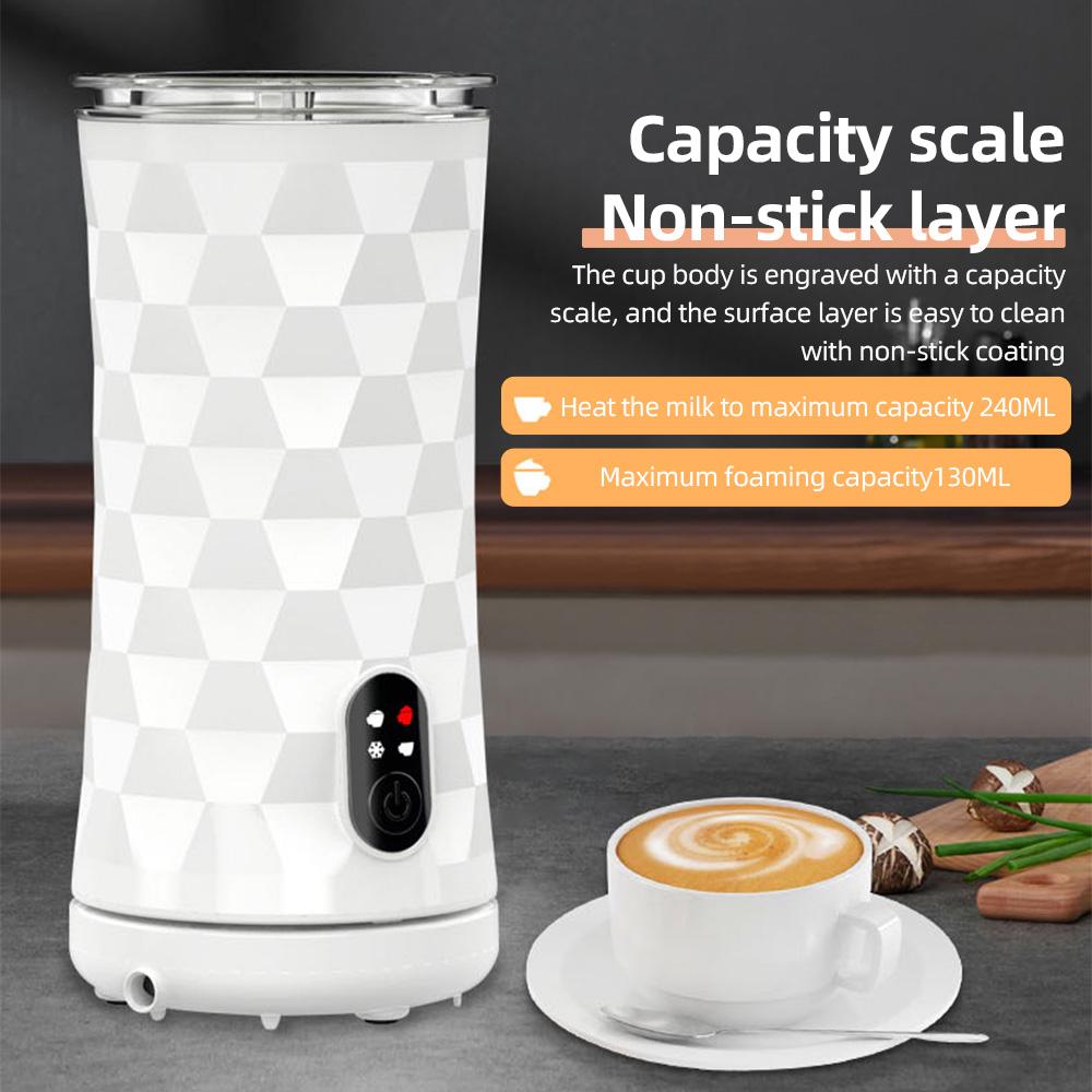 Electric Milk Frother 4-in-1 400W Automatic Hot and Cold Foam Maker and Milk Warmer for Latte /