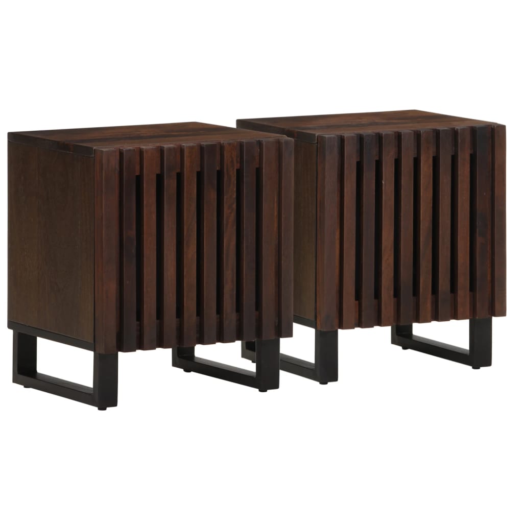 Nightstands 2 pcs. 40 x 34 x 46 cm Solid Mango Wood