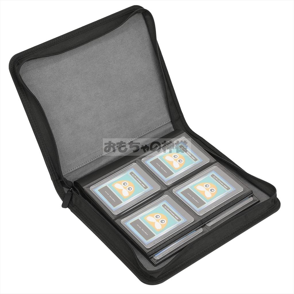 Карточки с верхней загрузкой Toy God можно хранить в верхнем загрузочном отсеке с застежкой-молнией/сбоку. (4 кармана)