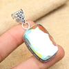 Rainbow Mystic Topaz Gemstone Handmade 925 Solid Sterling Silver Jewelry Pendant For Her