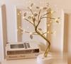 Tabletop Bonsai Tree Lights DIY LED Artificial Tree Lamp Battery/USB Operated Night Light for Room Decor Home 72LED Golden Leaf
