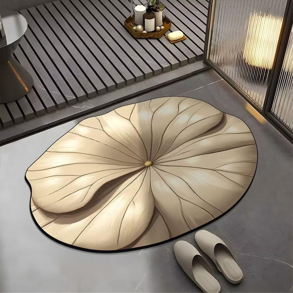 3D Visual Butterfly Floral Mat - впитывающий коврик для ванной комнаты, декоративный коврик для двери и уникальный водостойкий коврик для входа в помещение