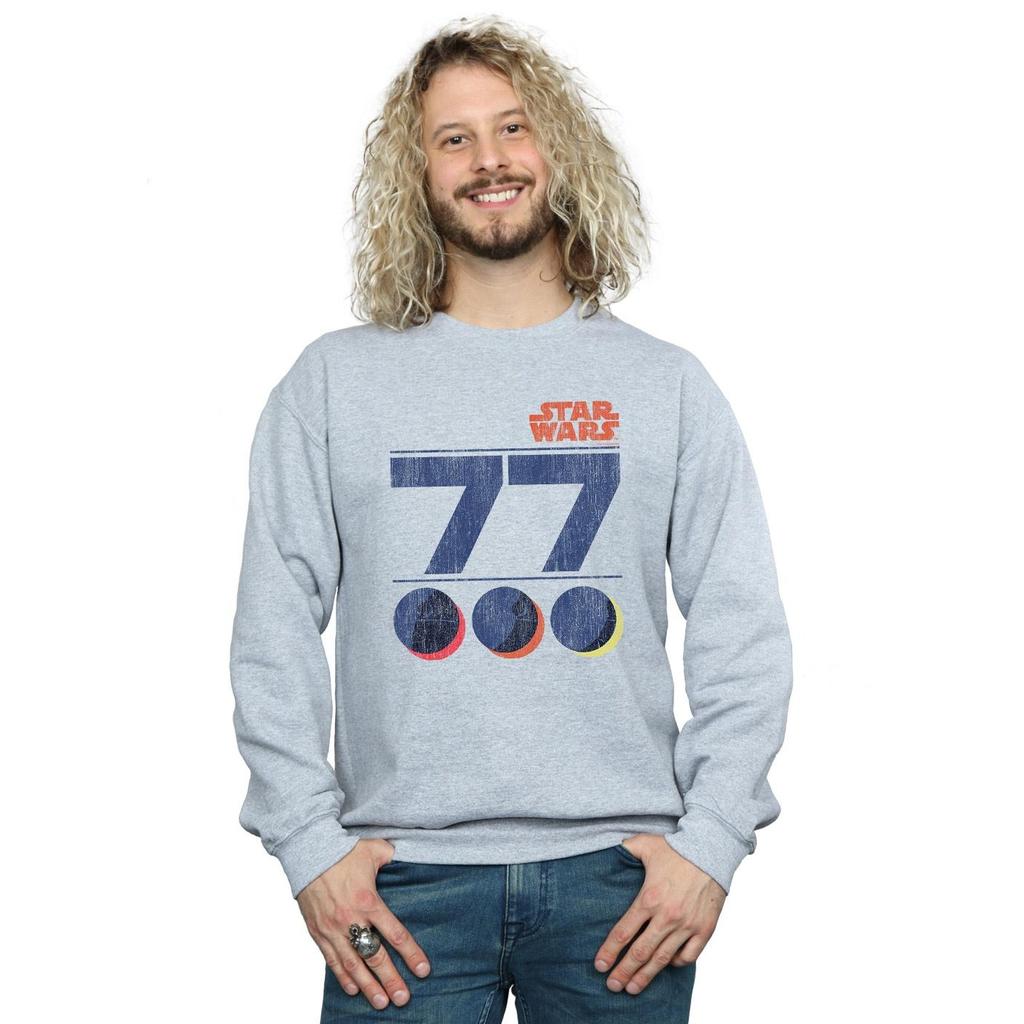 Star Wars Mens Retro 77 Death Star Sweatshirt