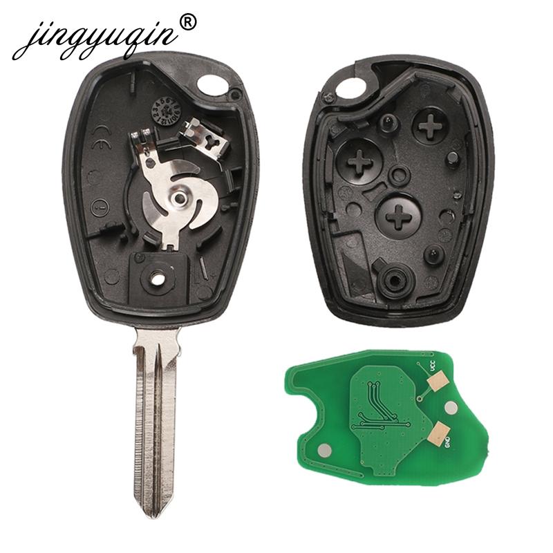 Jingyuqin 2BTN Remote Key For Renault Duster Modus Clio 3 Twingo DACIA Logan Sandero Kangoo 433MHz PCF7946 PCF7947 pcf7952E Chip