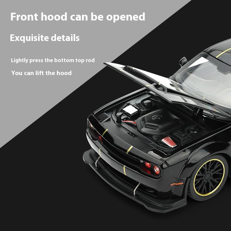 1:32 Dodge Challenger SRT Hellcat Redeye V8 Металлический Литой Модель из Сплава Американский Мускул Спортивный Автомобиль Коллекция Хобби Декорации
