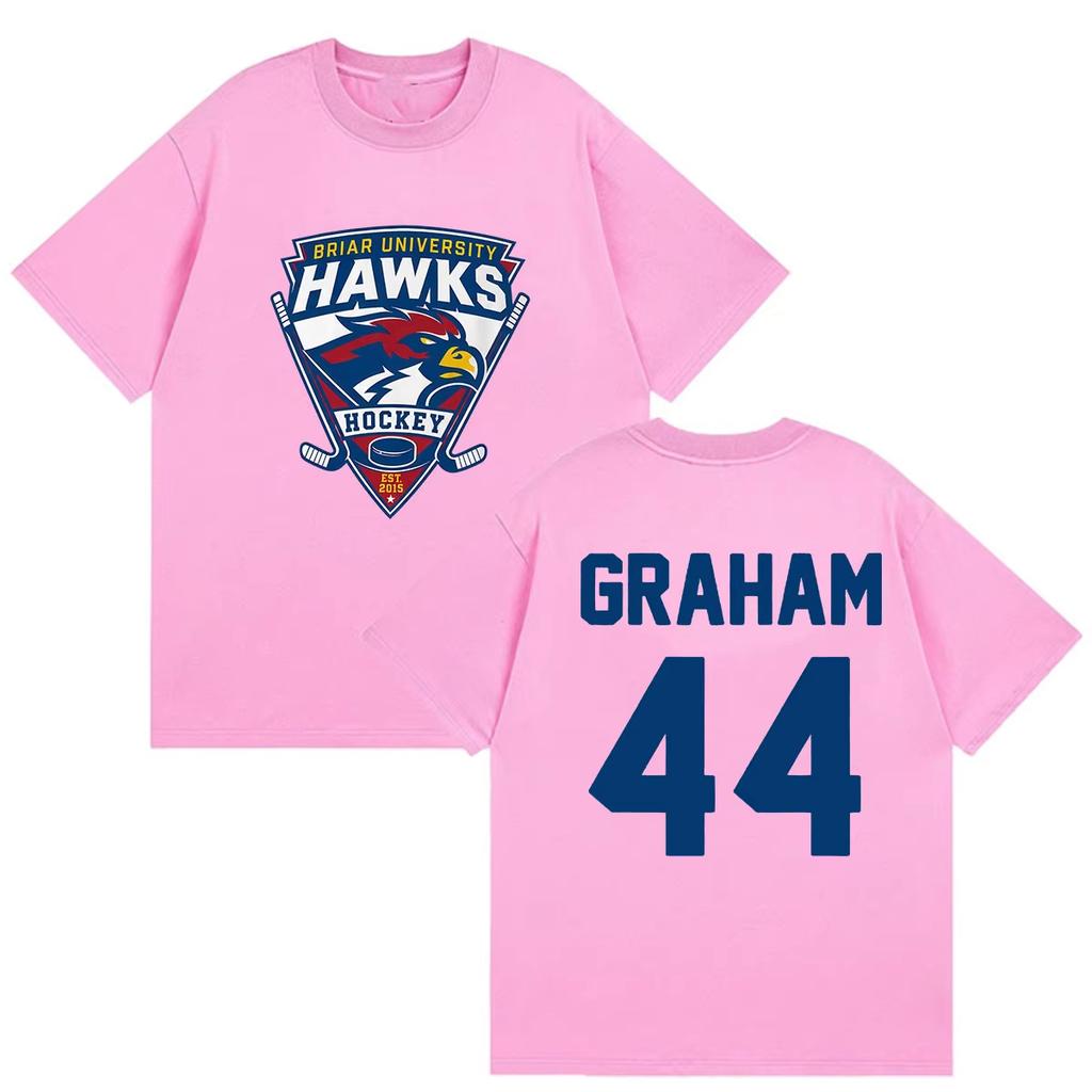 Briar Graham Off Campus Hockey Rounisexce Logan Di Laurentis 2026 Print T Shirts Unisexs Unisex Retro Fashion Casual Cotton Tshirt