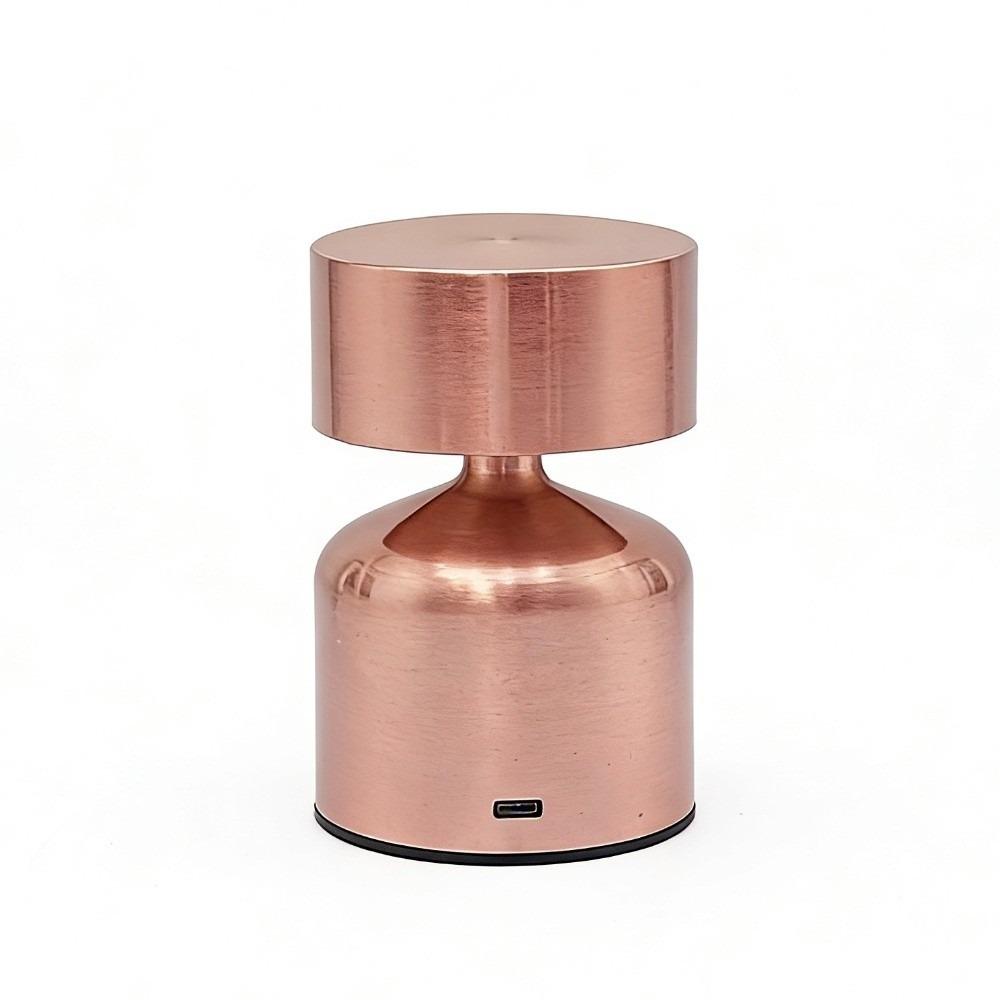 Modern Bar Desk Lamp Metal Dumbbell Design USB Rechargeable Table Lamp 3-Level Dimmable Touch Control Luminous Night Light Bar