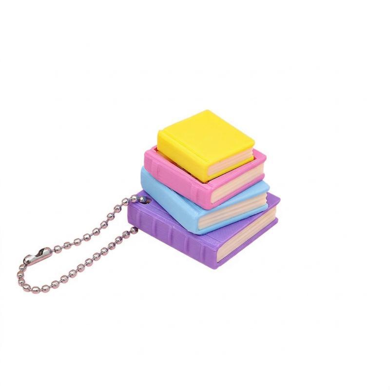 Мини-башня из книг Кликер Брелок-фиджет 3D-печать Легкая игрушка для снятия стресса для пассажиров Общественный транспорт Убийца времени