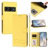 Happy Heart Pattern Magnetic Closure Vegan Leather Phone Case With Wrist Strap For ZTE Blade A56 4G