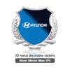 For Hyundai Metal Car Sticker Side Modification Sign Window Body Auto Logo i30 i20 i10 i40 Tucson Kona Sonata Veloster Elantra u2