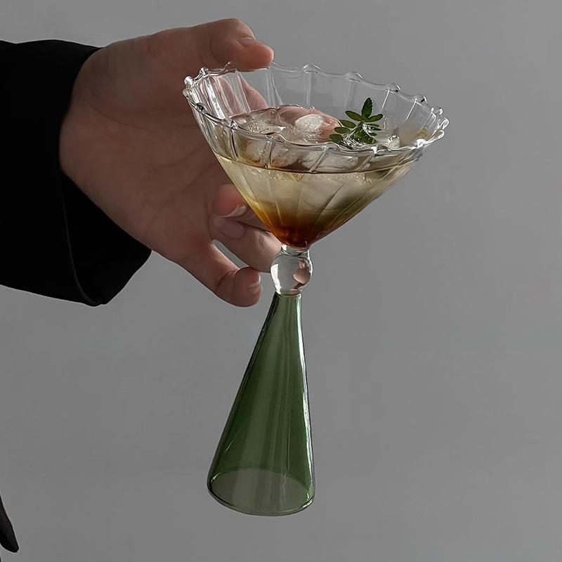 Стакан для мороженого Цветной стакан для коктейлей Мохито Шампанское Йогурт Бокал Десертная чаша Бар Вечеринка Дом Питьевая посуда Бокал Чаша