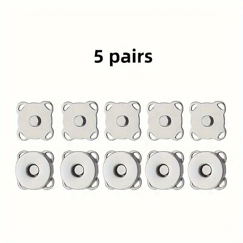 5 pairs Magnetic Sewing Button for Handbag Cloth DIY Bag Pushing Close Buckle Travel A