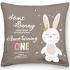 Home Decor Easter Pillowcase Sofa Cushion Cover Bedroom Room Decor Easter Bunny Egg Print Throw Pillow Case