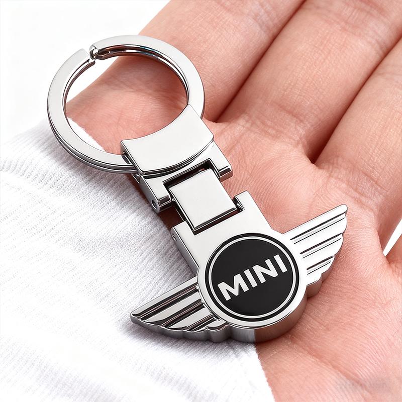 Metal Keychain Car Emblem Key Ring Gift For Mini Cooper JCW Works R56 R50 F54 F55 F56 F57 F60 R52 R53 R55 R57 R58 R59 R60 Hatch uylez55
