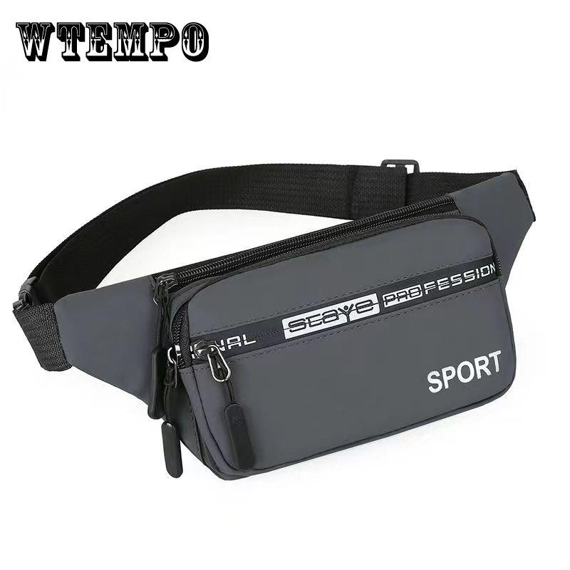 Поясная сумка унисекс, мужская многофункциональная водонепроницаемая спортивная сумка большой емкости, кассовый аппарат, деловая сумка, износостойкая сумка для бега, оксфордская поясная сумка