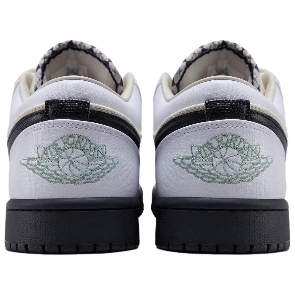 Кроссовки мужские Air Jordan 1 Low SE Light Orewood Brown Белый Черный Steam IW2020110