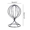 Modern Metal Hat Stands Hollow Balloon Design Tabletop Decorative Wig Holders