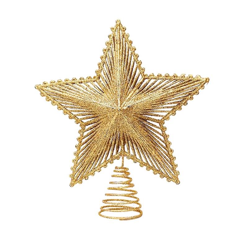 1 шт. Трехмерные железные блестящие полые рождественские елочные украшения, макет сцены