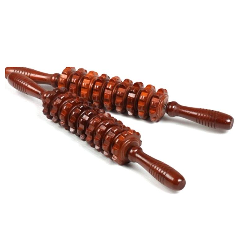 Деревянный массажер с роликовой палкой, физиотерапевтический триггерный инструмент для мышц тела, рефлексология, инструмент CB 3C