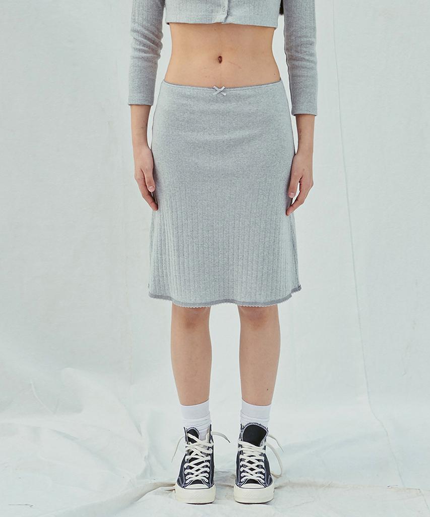 Sleepy Bear Pure Gray Midiskirt