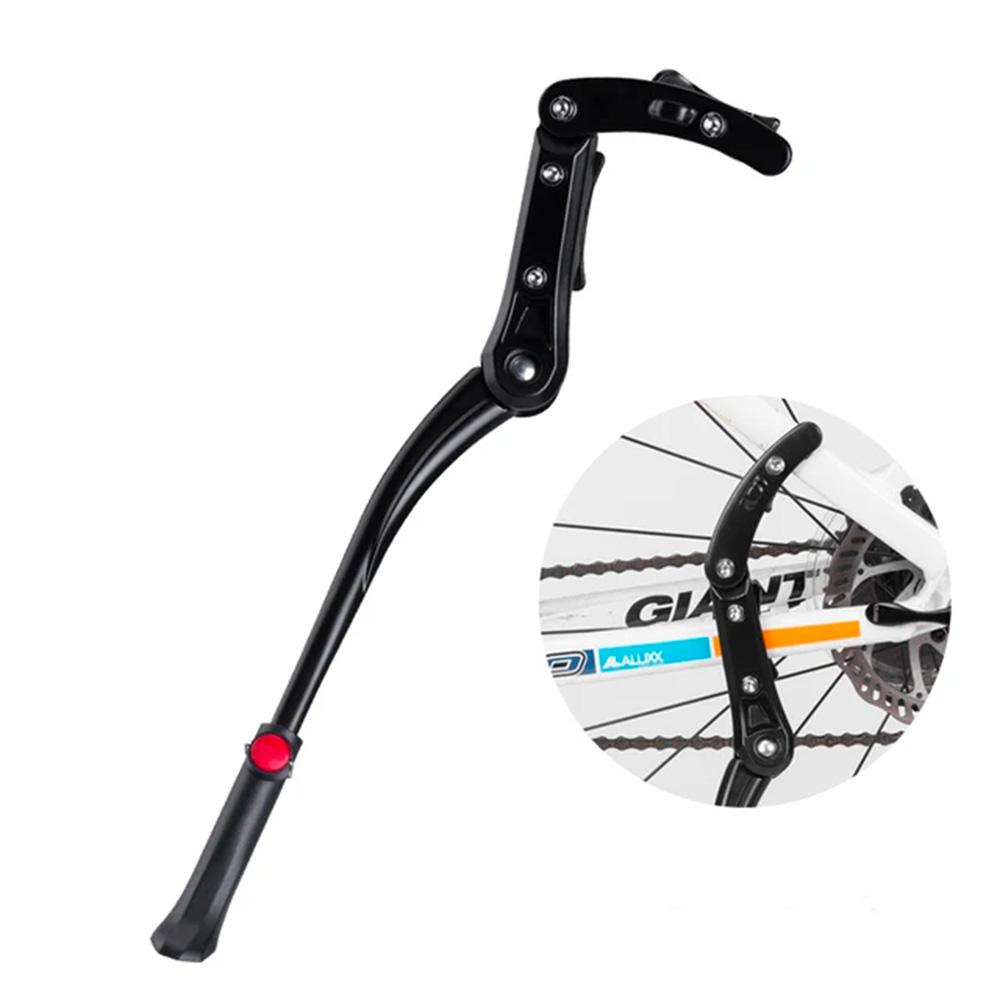 Telescopic bicycle stand, height-adjustable, aluminum, black