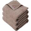 Imaa Imabari Towel Certified Bath Towel Fluffy Thin Absorbent Quick Drying Made In Japan Cotton Vacuum Compression Pack Light Brown 3 Pieces 100%