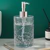 300/400ML Ripple Liquid Soap Dispenser Shampoo Body Hand Wash Shower Gel Facial Cleanser Container Bathroom Refillable Empty Press Pump Bottle